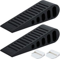 JQK Rubber Door Stopper Wedge, Wooden Floor, DSB61-BK-P3 by Homeimprovement