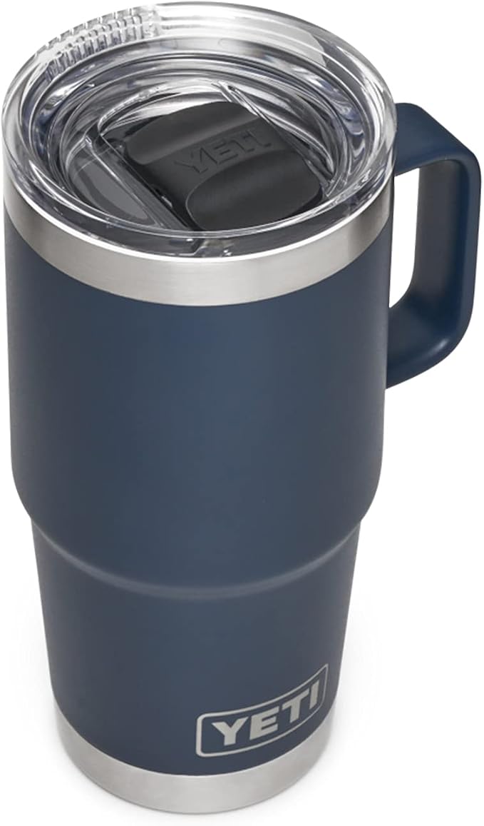 YETI Rambler 20 oz Travel Mug, Stainless Steel, Vacuum Insulated by YETI