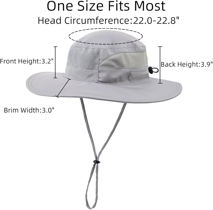 Connectyle Women's UPF 50+ Sun Hat UV Protection Wide Brim Bucket Hat Summer - Image 3