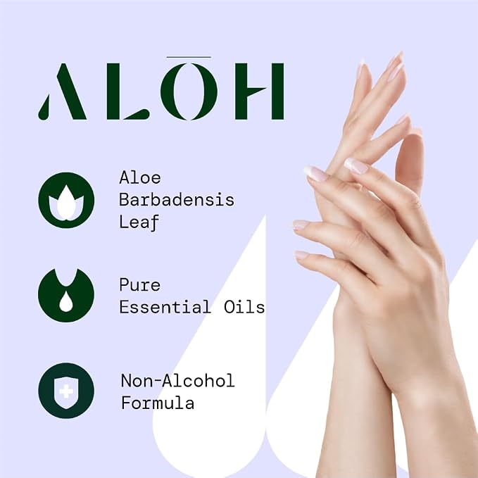 ALŌH Peppermint Eucalyptus + Aloe Sanitizing Hand Wipes - Image 6