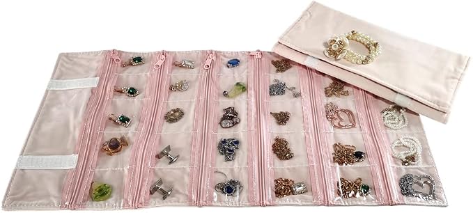 Travel Jewelry Roll Bag Portable Organizer Pouch - Image 6