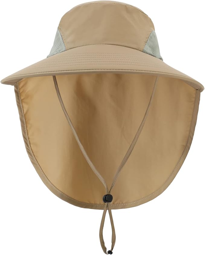 Home Prefer Outdoor UPF50+ Sun Hat Wide Brim Mesh Fishing Hat - Image 2