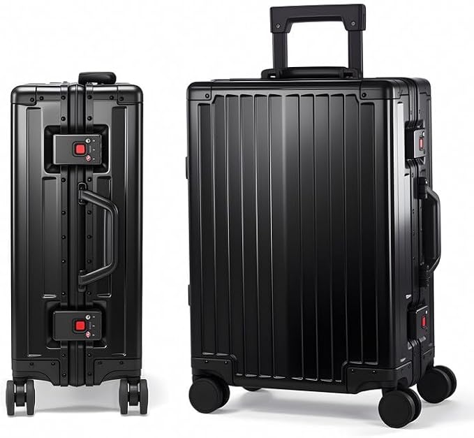 All Aluminum Carry On Luggage 22x14x9 Airline Approved，Hard Shell Carry On by VentureVault