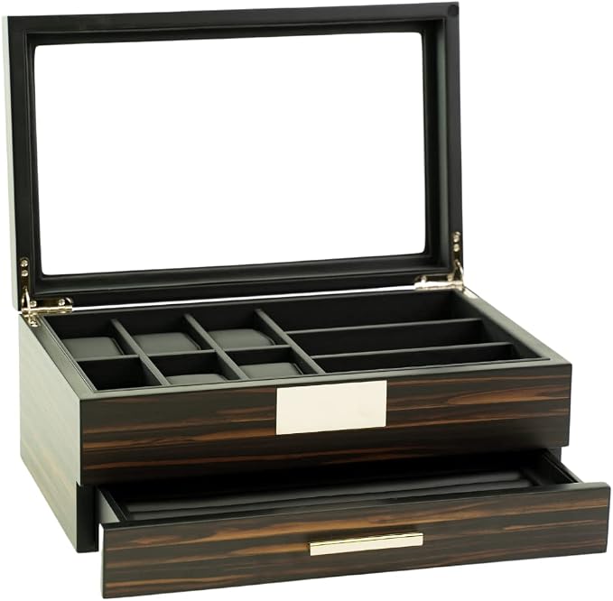 Luxury Watch, Sunglasses and Jeweler Display Case and Organizer by Decorebay