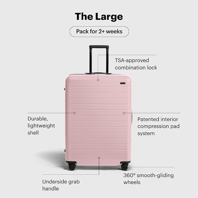 Away Large Checked Luggage, 29 Inch Hardside Suitcase - Image 3