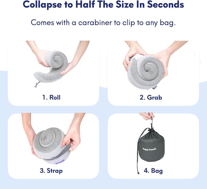 C CUSHION LAB Travel Pillow, Award-Winning Patented Ergonomic Design - Image 6
