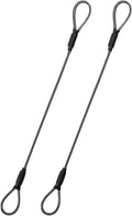 3.3mm Steel Wire Rope Outdoor Travel Security Cable Lock, Braided Steel Coated by MiMetty