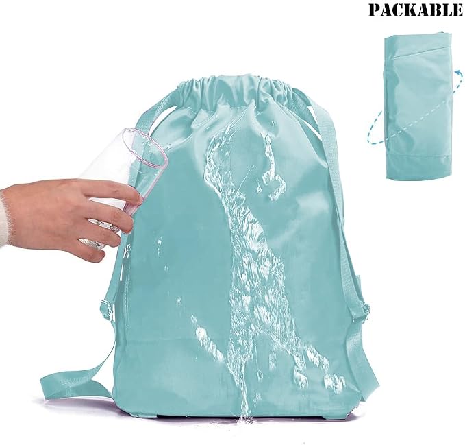 ZOORON Waterproof Drawstring Gym Backpack Bag - Image 5