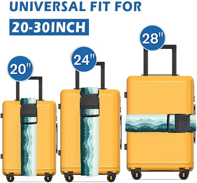 Luggage Straps for Suitcases Travel Belt Accessories, Cute Suitcase Strap - Image 2