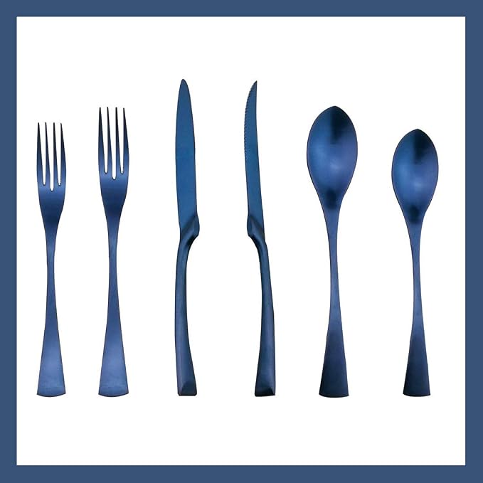 24-Piece Flatware Set, Extra Thick Heavy Duty by Uniturcky