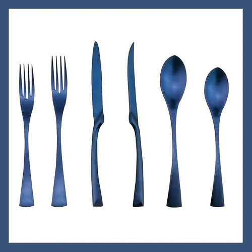 6-Piece Flatware Set, Extra Thick Heavy Duty by Uniturcky