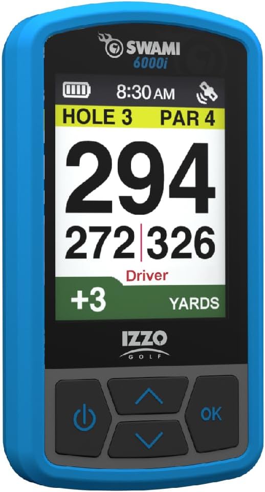 Izzo Swami 6000 Handheld Golf GPS Water-Resistant Color Display by IZZOGolf