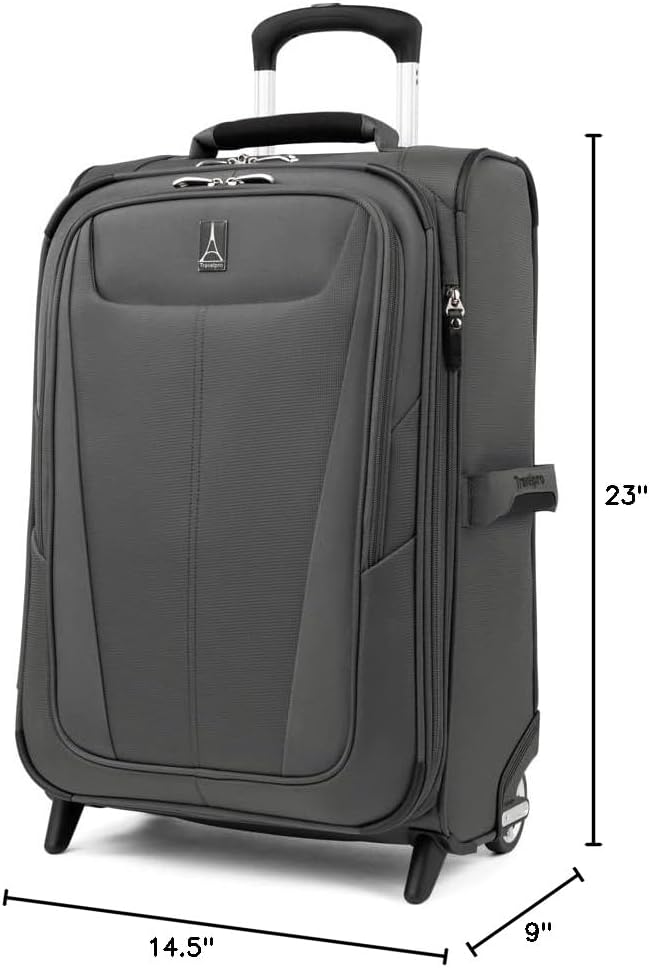 Travelpro Maxlite 5 Softside Expandable Upright 2 Wheel Carry on Luggage - Image 7