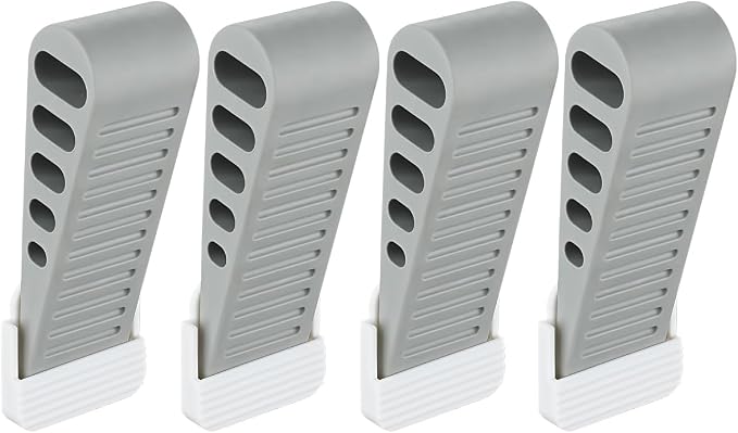 JQK Rubber Door Stopper Wedge, Wooden Floor, DSB61-GY-P4 by Homeimprovement