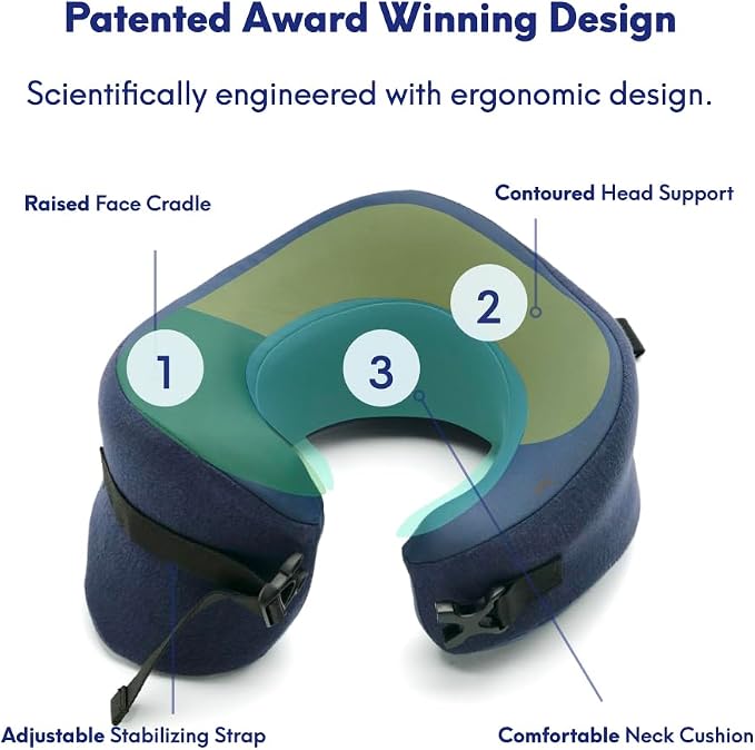 C CUSHION LAB Travel Pillow, Award-Winning Patented Ergonomic Design - Image 3