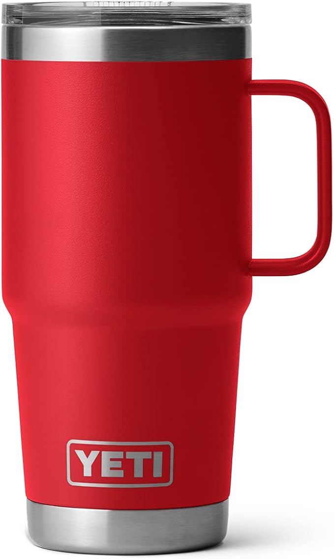 YETI Rambler 20 oz Travel Mug, Stainless Steel, Vacuum Insulated - Image 4