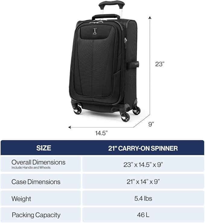 Travelpro Maxlite 5 Softside Expandable Carry-On Luggage - Image 7