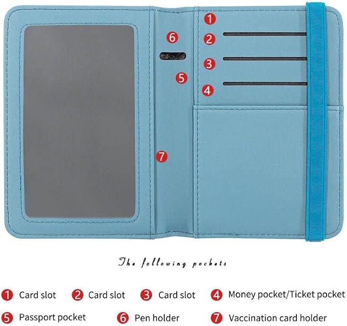 ZOPPEN Passport Holder Wallet, Passport Cover Travel Wallet Women Travel - Image 5