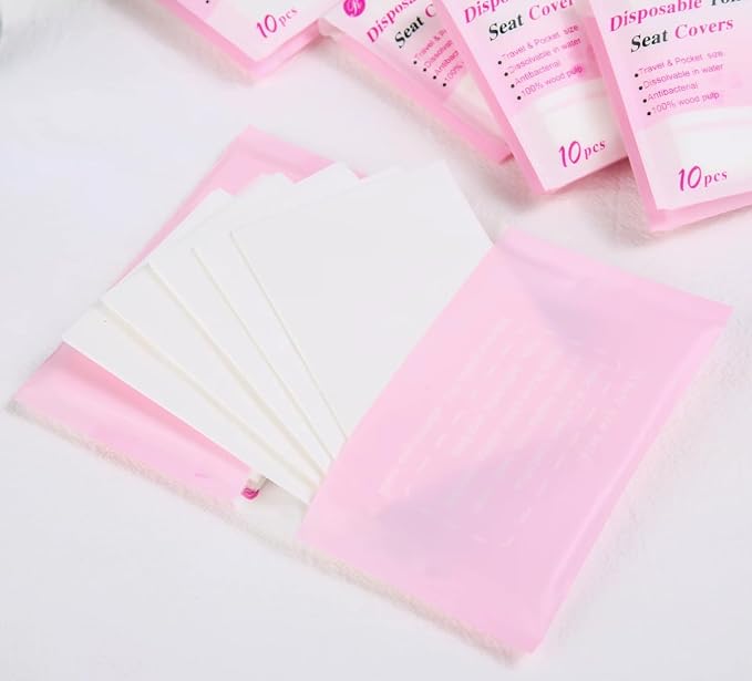 Disposable Toilet Seat Covers – Pack of 10 | Flushable & Portable Travel Toilet - Image 6