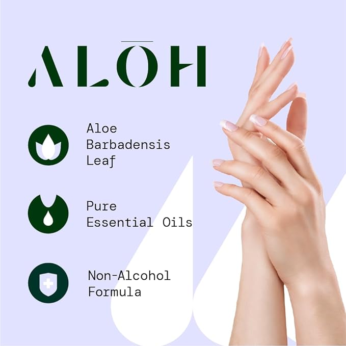 ALŌH Lavender Rosewood + Aloe Sanitizing Hand Wipes - Image 3