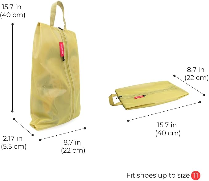 pack all Shoe Bag for Travel, Water-Resistant Shoe Pouch for Gym, - Image 3