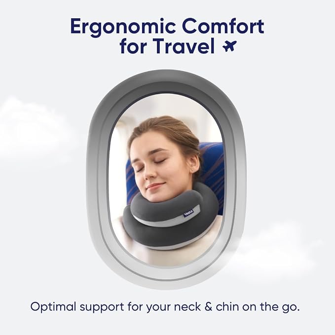 Vesta Loop Neck Pillow for Travel, Spiral Wrapping Design for Enhanced Chin & - Image 2