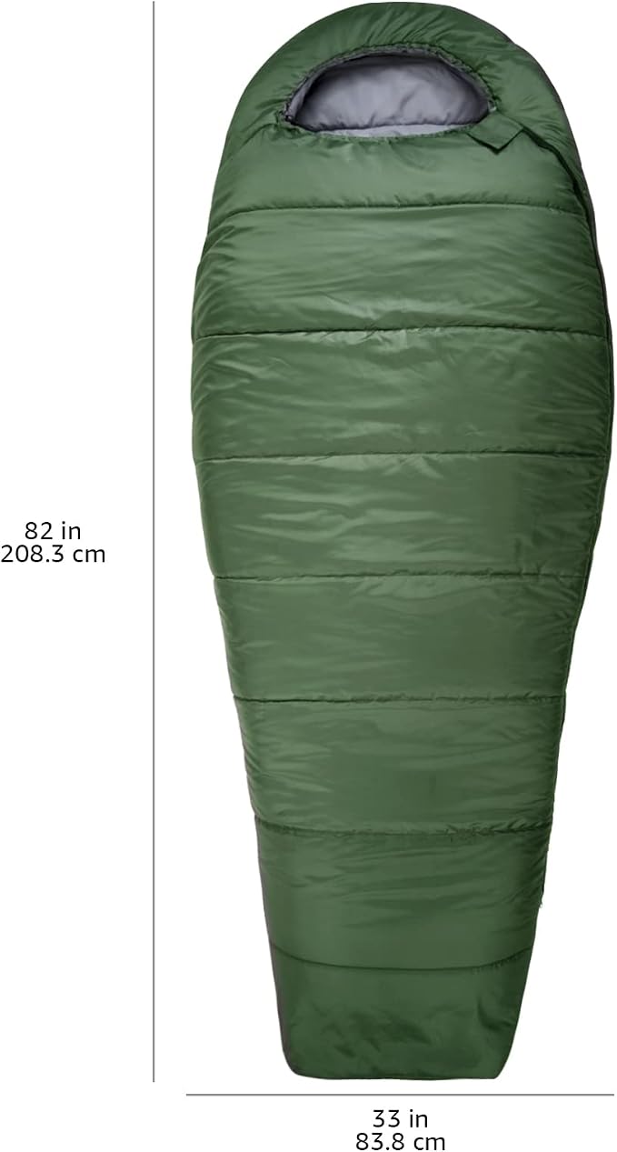 Amazon Basics 20°F Cold Weather Mummy Sleeping Bag, 82 Inches x 33 Inches - Image 7