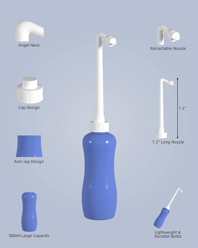 Hibbent Portable Bidet for Travel, Handheld Travel Bidet, Personal Hygiene Care - Image 3