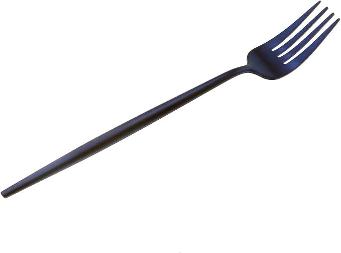 Matte Blue Gugrida 5-Piece 18/10 Stainless Steel Silverware Set, Satin Finish - Image 3