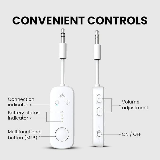 Avantree Relay - Airplane Bluetooth 5.3 Adapter - Image 6