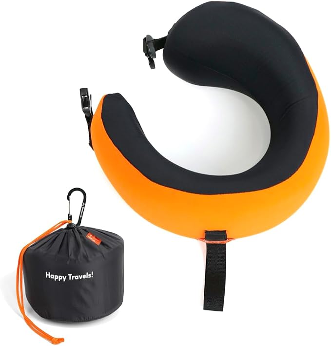 C CUSHION LAB Travel Pillow, Award-Winning Patented Ergonomic Design by CUSHIONLAB