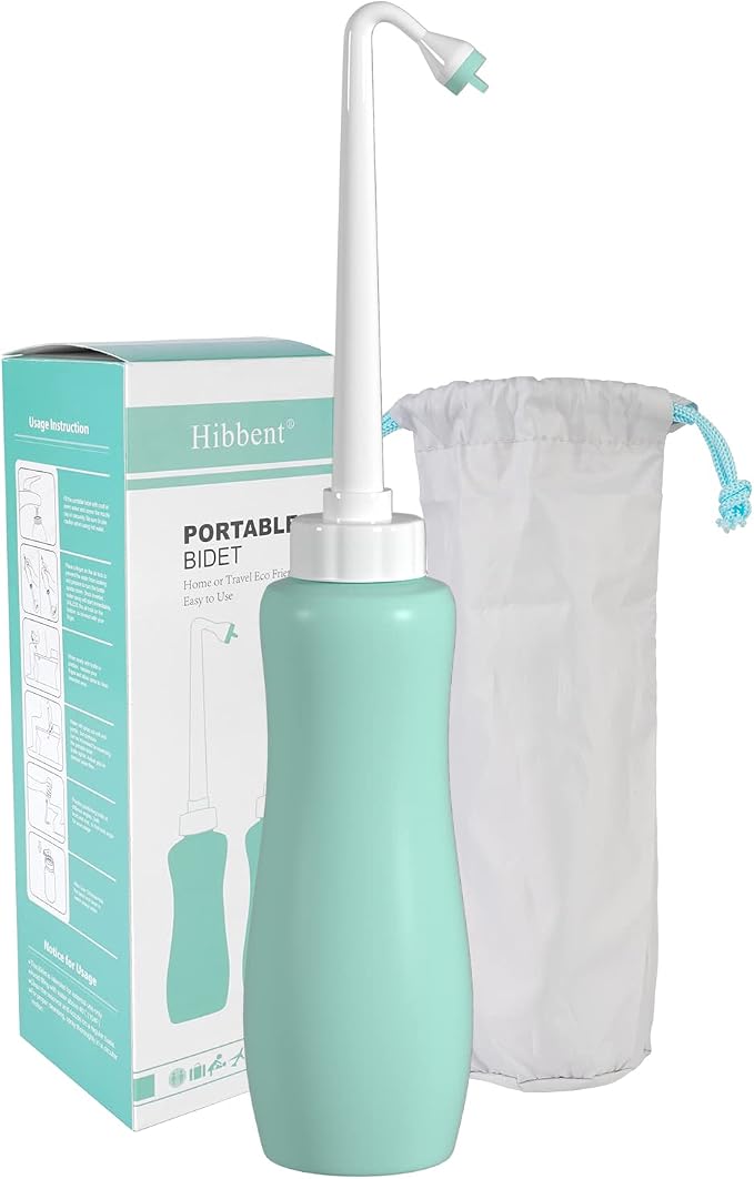 Portable Bidet for Toilet, Bidet Attachment, Handheld Personal Travel Bidet by Hibbent