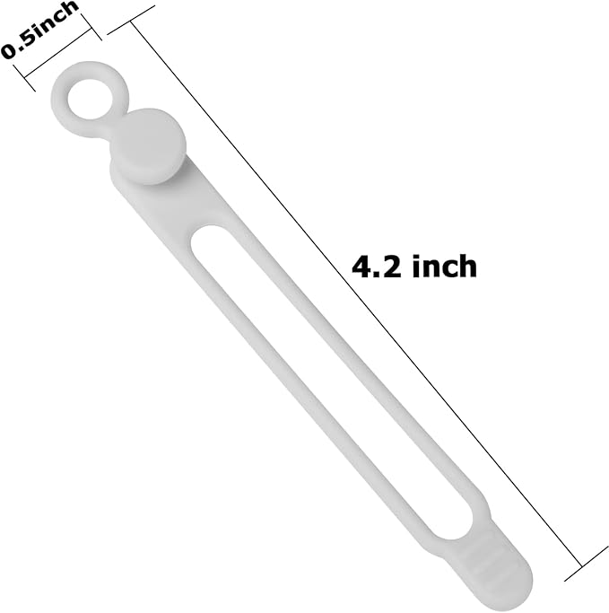 Nearockle 16Pcs Silicone Cable Straps Wire Organizer - Image 2