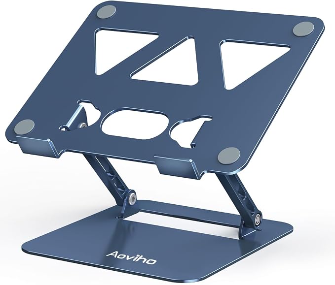 Adjustable Laptop Stand for Desk, Portable Laptop Stand Holder and Riser by Aoviho