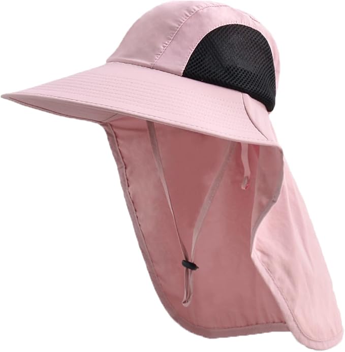 Sun Hat for Men Women with Neck Flap, UPF 50+ UV Protective Hiking Fishing Hats by ZOORON