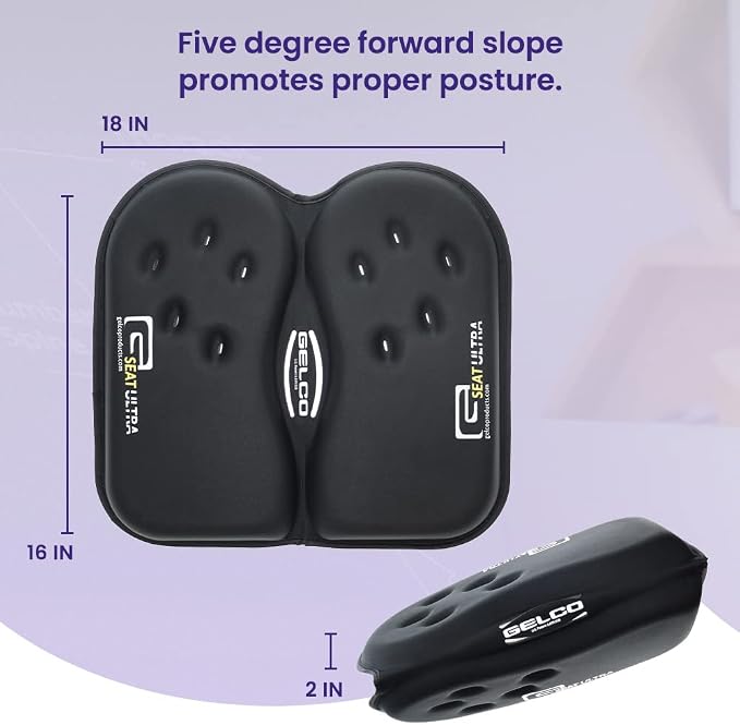 GSeat Ultra Orthopedic Gel and Foam Seat Cushion – - Image 5
