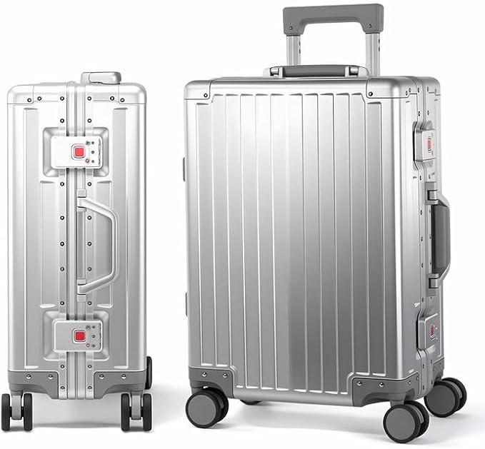 All Aluminum Carry On Luggage 22x14x9 Airline Approved，Hard Shell Carry On by VentureVault