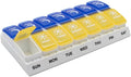 EZY DOSE Weekly AM/PM Pill Organizer, Daily Vitamin Container and Medicine Box by EZYDOSE