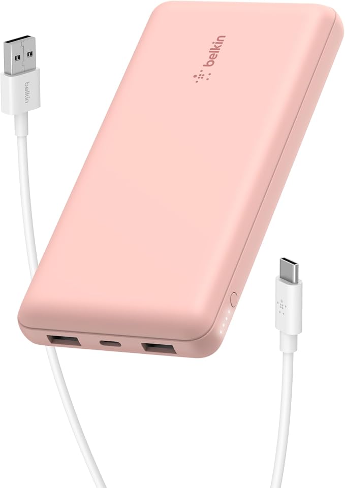 Belkin Portable Charger, USB C Power Bank 20000 mAh w/ 1xUSB-C Port & 2xUSB-A by Belkin