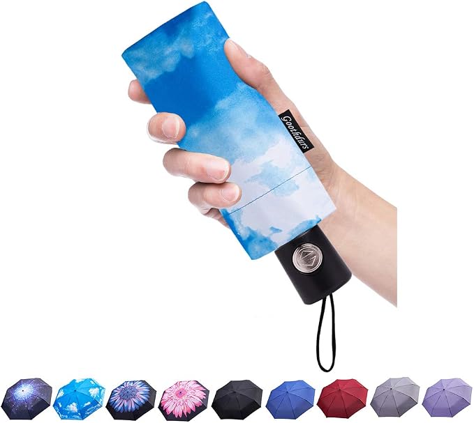 Goothdurs Automatic Mini Travel Windproof Umbrella Compact Auto Open/Close by Goothdurs
