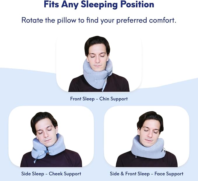 C CUSHION LAB Extra Support Travel Pillow, Award-Winning Patented Ergonomic - Image 4