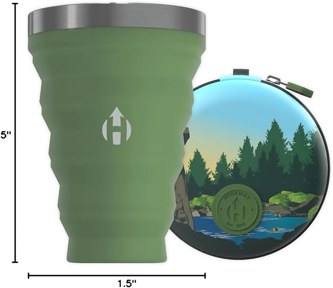 HYDAWAY Pocket Pint - 16oz Collapsible Silicone Cup - Reusable - Image 10