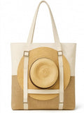 Large Beach Tote Bag with Hat Holder Straps, Womens large beach bag- Vation by TRIBECATRIBECOLLECTION