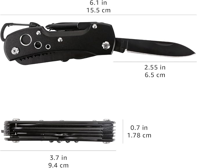Amazon Basics 15-in-1 Stainless Steel Multitool Pocket Knife - Image 5