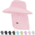 Sun Hats for Men Women, UPF50+ Protection Safari Hat, Wide Brim Fishing Hat by Rosoz