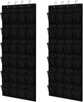 GORILLA GRIP Over the Door Shoe Organizer, 2 Pack, 24 Breathable Mesh Pockets by GorillaGrip