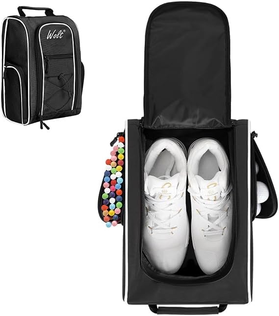 Wolt |Golf Shoe Bag for Travel- Zippered Shoes Carrier Bags by WOLT