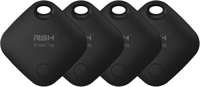 Air Tracker Tags 4 Pack Bluetooth Luggage Tracker Tags Works by RSH