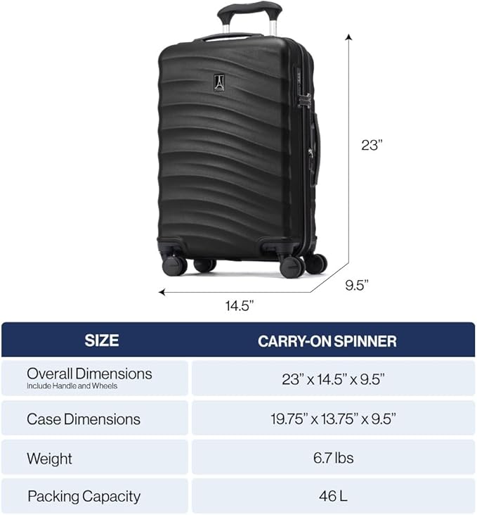 Travelpro Maxlite Air V2 Hardside Expandable Carry on Luggage, 8 Spinner Wheels - Image 6