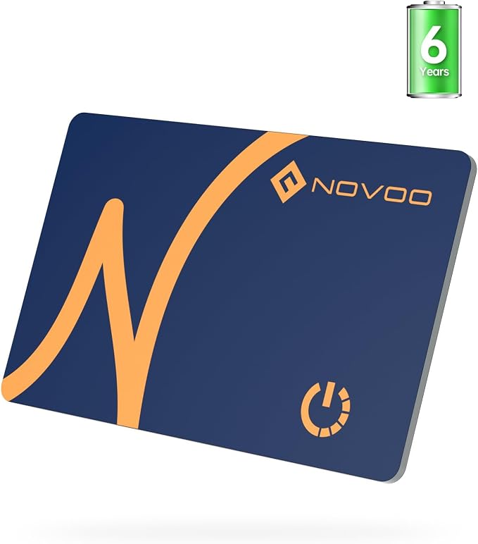 NOVOO SmartCard Air Locator Tag, iOS Only Bluetooth Tracker by NOVOO